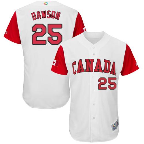 Team Canada #25 Shane Dawson White 2017 World MLB Classic Authentic Stitched MLB Jersey Team Canada #25 Shane Dawson White 2017 World MLB Classic Authentic Stitched MLB Jersey