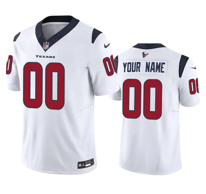 Men's Houston Texans Active Player Custom White 2023 F.U.S.E Vapor Untouchable Stitched Football Jersey Men's Houston Texans Active Player Custom White 2023 F.U.S.E Vapor Untouchable Stitched Football Jersey