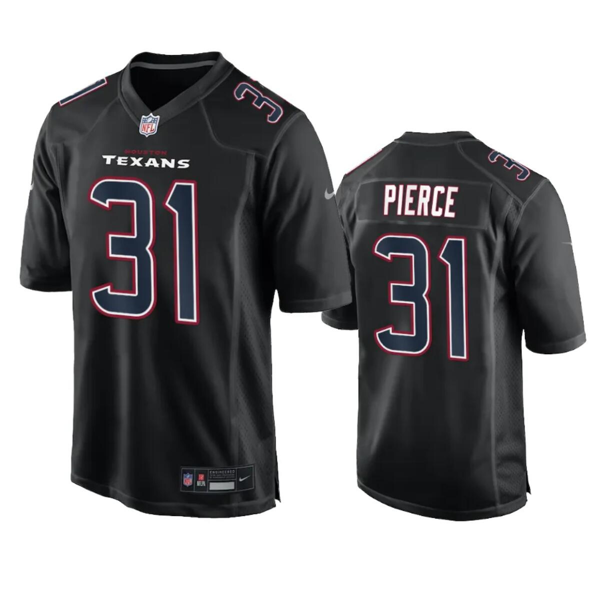 Men's Houston Texans #31 Dameon Pierce Black Fashion Vapor Untouchable Limited Stitched Football Jersey Men's Houston Texans #31 Dameon Pierce Black Fashion Vapor Untouchable Limited Stitched Football Jersey