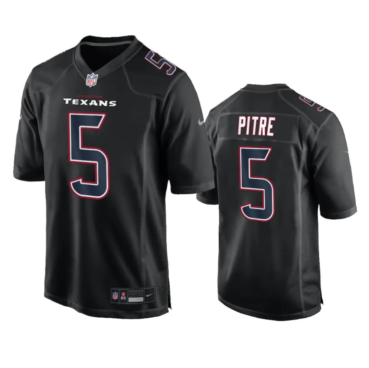 Men's Houston Texans #5 Jalen Pitre Black Fashion Vapor Untouchable Limited Stitched Football Jersey Men's Houston Texans #5 Jalen Pitre Black Fashion Vapor Untouchable Limited Stitched Football Jersey