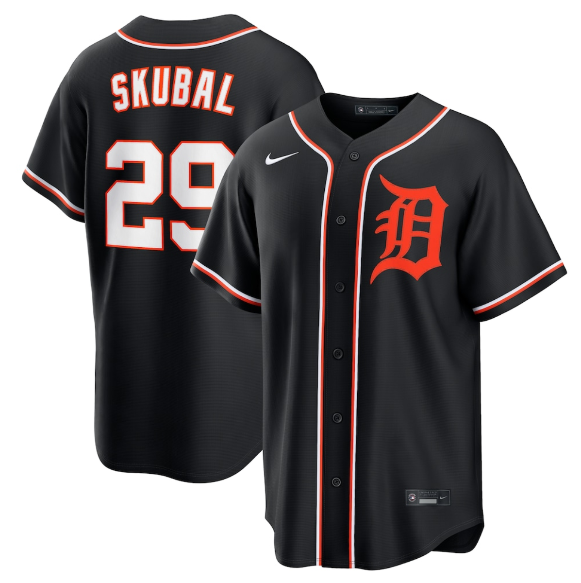 Men's Detroit Tigers #29 Tarik Skubal 2026 Fashion Replica Black Out Stitched Baseball Jersey Men's Detroit Tigers #29 Tarik Skubal 2026 Fashion Replica Black Out Stitched Baseball Jersey