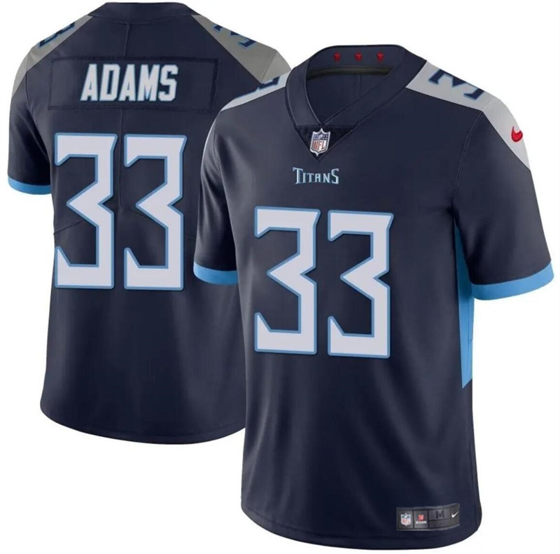 Men's Tennessee Titans #33 Jamal Adams Navy Vapor Limited Stitched Football Jersey Men's Tennessee Titans #33 Jamal Adams Navy Vapor Limited Stitched Football Jersey