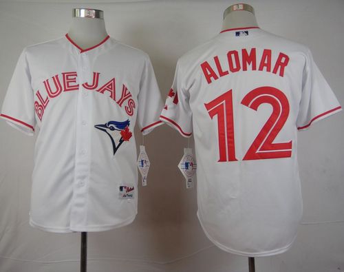 Blue Jays #12 Roberto Alomar White 2015 Canada Day Stitched MLB Jersey Blue Jays #12 Roberto Alomar White 2015 Canada Day Stitched MLB Jersey