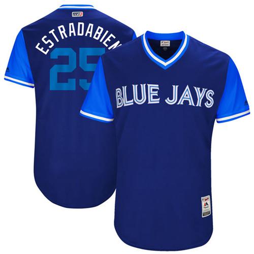 Blue Jays #25 Marco Estrada Navy "Estradabien" Players Weekend Authentic Stitched MLB Jersey Blue Jays #25 Marco Estrada Navy "Estradabien" Players Weekend Authentic Stitched MLB Jersey