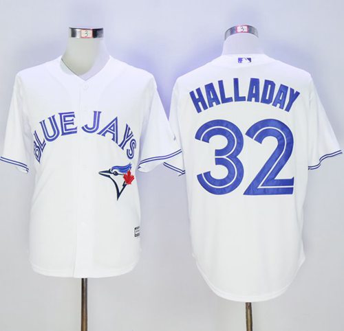 Blue Jays #32 Roy Halladay White New Cool Base Stitched MLB Jersey Blue Jays #32 Roy Halladay White New Cool Base Stitched MLB Jersey