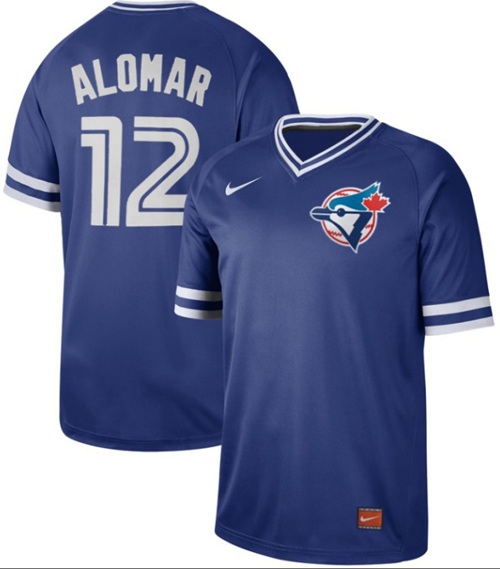 Nike Blue Jays #12 Roberto Alomar Royal Authentic Cooperstown Collection Stitched MLB Jersey Nike Blue Jays #12 Roberto Alomar Royal Authentic Cooperstown Collection Stitched MLB Jersey