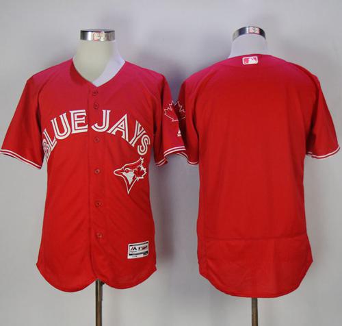 Blue Jays Blank Red Flexbase Authentic Collection Canada Day Stitched MLB Jersey Blue Jays Blank Red Flexbase Authentic Collection Canada Day Stitched MLB Jersey