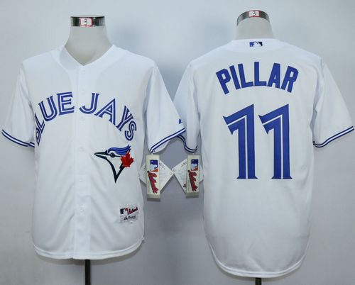 Blue Jays #11 Kevin Pillar White Cool Base Stitched MLB Jersey Blue Jays #11 Kevin Pillar White Cool Base Stitched MLB Jersey