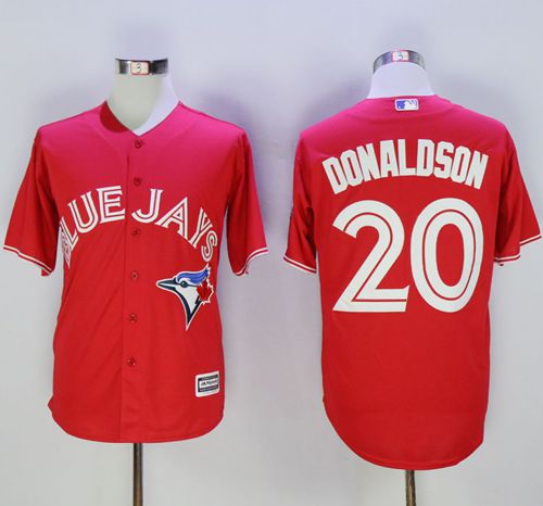 Blue Jays #20 Josh Donaldson Red New Cool Base 40th Anniversary Stitched MLB Jersey Blue Jays #20 Josh Donaldson Red New Cool Base 40th Anniversary Stitched MLB Jersey