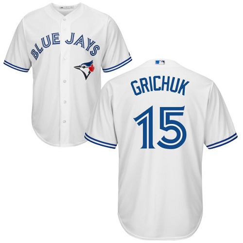 Blue Jays #15 Randal Grichuk White New Cool Base Stitched MLB Jersey Blue Jays #15 Randal Grichuk White New Cool Base Stitched MLB Jersey