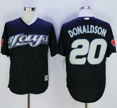 Blue Jays #20 Josh Donaldson Black New Cool Base Stitched MLB Jersey Blue Jays #20 Josh Donaldson Black New Cool Base Stitched MLB Jersey