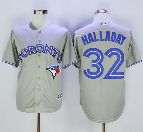 Blue Jays #32 Roy Halladay Grey New Cool Base Stitched MLB Jersey Blue Jays #32 Roy Halladay Grey New Cool Base Stitched MLB Jersey