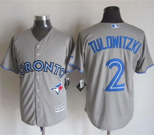 Blue Jays #2 Troy Tulowitzki Grey New Cool Base Stitched MLB Jersey Blue Jays #2 Troy Tulowitzki Grey New Cool Base Stitched MLB Jersey