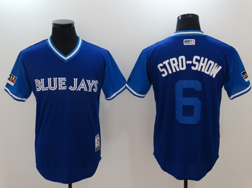 Blue Jays #6 Marcus Stroman Light Blue "Stro-Show" Players Weekend Authentic Stitched MLB Jersey Blue Jays #6 Marcus Stroman Light Blue "Stro-Show" Players Weekend Authentic Stitched MLB Jersey