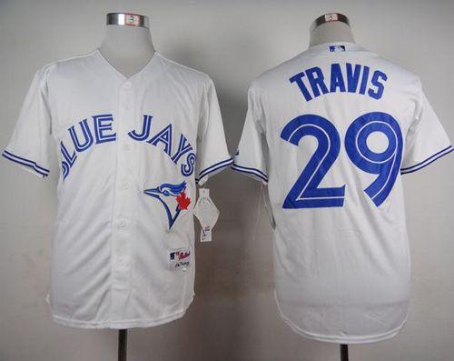 Blue Jays #29 Devon Travis White Cool Base Stitched MLB Jersey Blue Jays #29 Devon Travis White Cool Base Stitched MLB Jersey