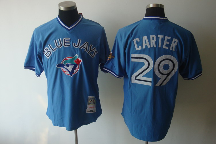 Mitchell And Ness 1993 Blue Jays #29 Joe Carter Blue Stitched MLB Jersey Mitchell And Ness 1993 Blue Jays #29 Joe Carter Blue Stitched MLB Jersey