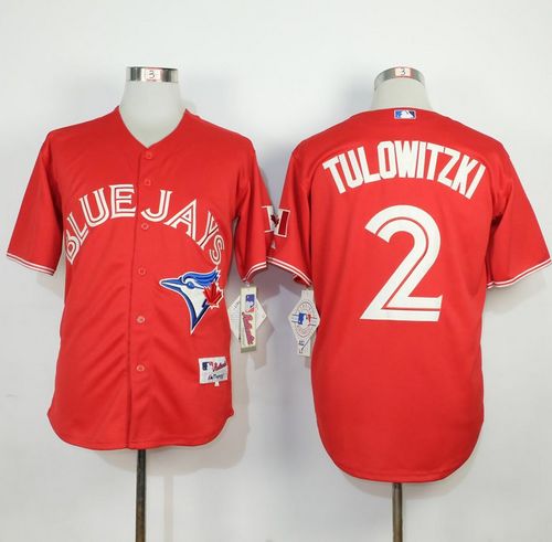 Blue Jays #2 Troy Tulowitzki Red Canada Day Stitched MLB Jersey Blue Jays #2 Troy Tulowitzki Red Canada Day Stitched MLB Jersey