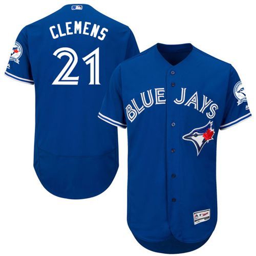 Blue Jays Custom Blue Flexbase Authentic Collection Stitched MLB Jersey