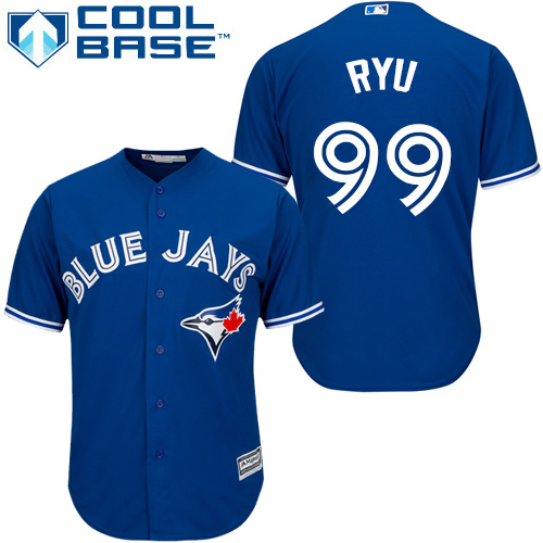 Blue Jays #99 Hyun-Jin Ryu Blue New Cool Base Stitched MLB Jersey Blue Jays #99 Hyun-Jin Ryu Blue New Cool Base Stitched MLB Jersey