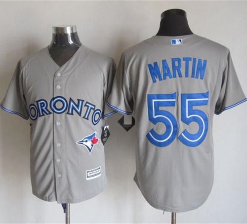 Blue Jays #55 Russell Martin Grey New Cool Base Stitched MLB Jersey Blue Jays #55 Russell Martin Grey New Cool Base Stitched MLB Jersey