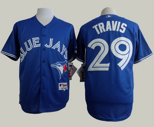 Blue Jays #29 Devon Travis Blue Alternate Cool Base Stitched MLB Jersey Blue Jays #29 Devon Travis Blue Alternate Cool Base Stitched MLB Jersey