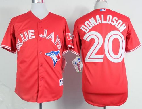 Blue Jays #20 Josh Donaldson Red Canada Day Stitched MLB Jersey Blue Jays #20 Josh Donaldson Red Canada Day Stitched MLB Jersey