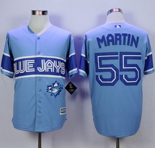 Blue Jays #55 Russell Martin Light Blue Exclusive New Cool Base Stitched MLB Jersey Blue Jays #55 Russell Martin Light Blue Exclusive New Cool Base Stitched MLB Jersey