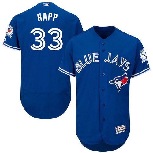 Blue Jays #33 J.A. Happ Blue Flexbase Authentic Collection Stitched MLB Jersey Blue Jays #33 J.A. Happ Blue Flexbase Authentic Collection Stitched MLB Jersey