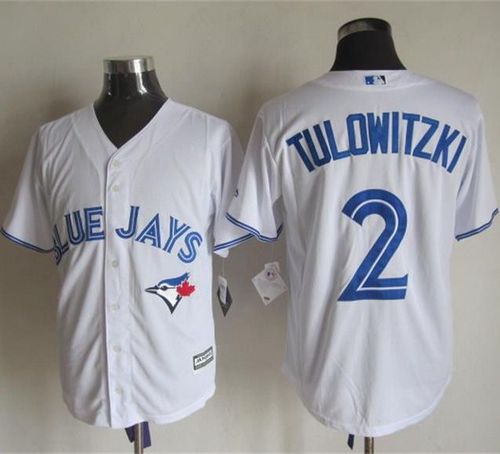 Blue Jays #2 Troy Tulowitzki White New Cool Base Stitched MLB Jersey Blue Jays #2 Troy Tulowitzki White New Cool Base Stitched MLB Jersey