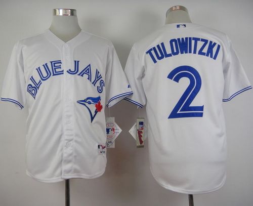 Blue Jays #2 Troy Tulowitzki White Cool Base Stitched MLB Jersey Blue Jays #2 Troy Tulowitzki White Cool Base Stitched MLB Jersey