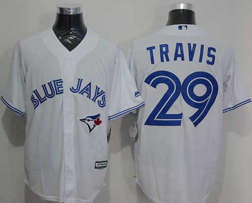 Blue Jays #29 Devon Travis White New Cool Base Stitched MLB Jersey Blue Jays #29 Devon Travis White New Cool Base Stitched MLB Jersey