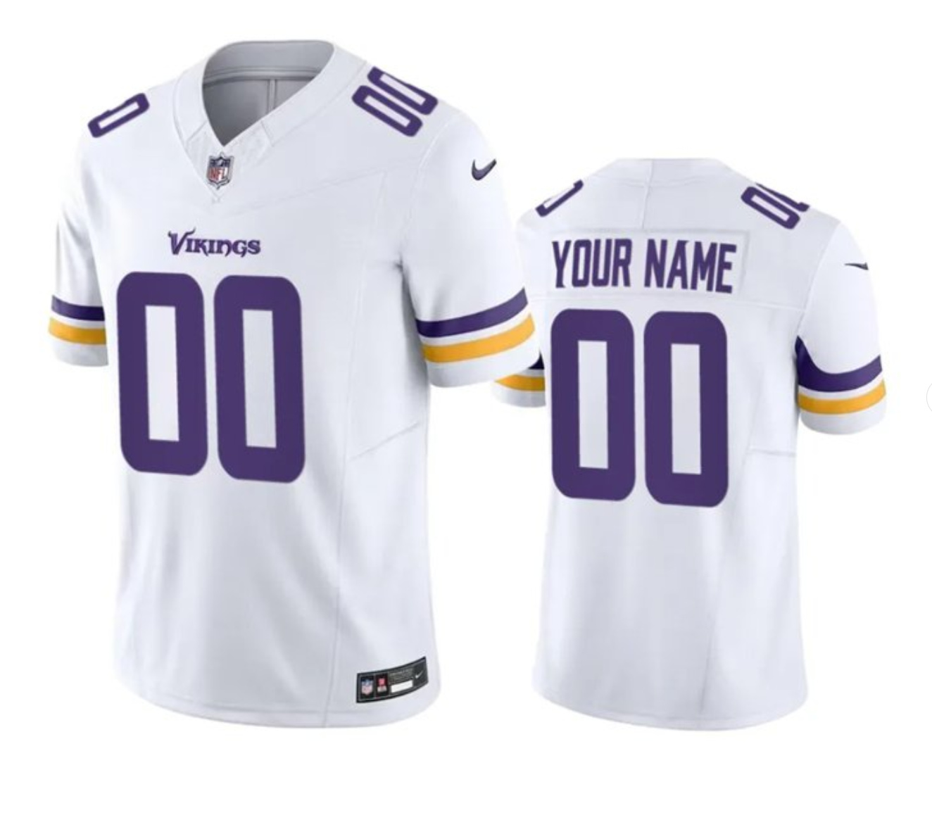 Women's Minnesota Vikings Active Player Custom White 2023 F.U.S.E. Vapor Limited Stitched Football Jersey Women's Minnesota Vikings Active Player Custom White 2023 F.U.S.E. Vapor Limited Stitched Football Jersey