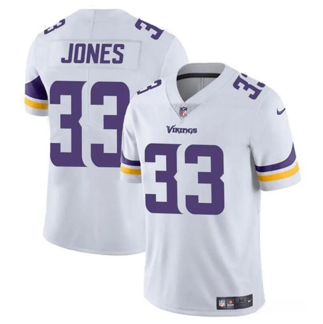 Men's Minnesota Vikings #33 Aaron Jones White Vapor Untouchable Limited Stitched Jersey