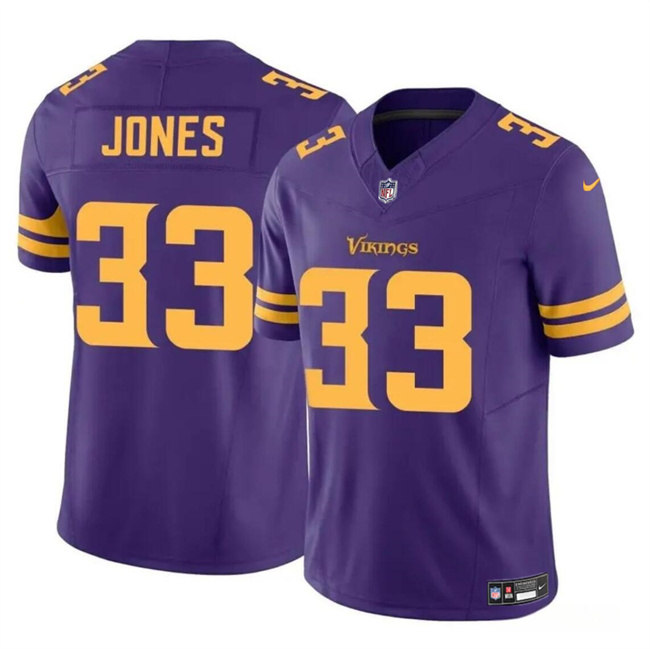 Men's Minnesota Vikings #33 Aaron Jones Purple F.U.S.E. Color Rush Vapor Untouchable Limited Stitched Jersey Men's Minnesota Vikings #33 Aaron Jones Purple F.U.S.E. Color Rush Vapor Untouchable Limited Stitched Jersey