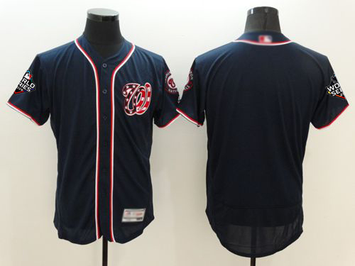 Nationals Blank Navy Blue Flexbase Authentic Collection 2019 World Series Champions Stitched MLB Jersey Nationals Blank Navy Blue Flexbase Authentic Collection 2019 World Series Champions Stitched MLB Jersey
