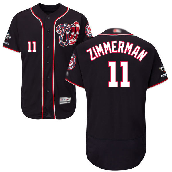 Nationals #11 Ryan Zimmerman Navy Blue Flexbase Authentic Collection 2019 World Series Champions Stitched MLB Jersey Nationals #11 Ryan Zimmerman Navy Blue Flexbase Authentic Collection 2019 World Series Champions Stitched MLB Jersey