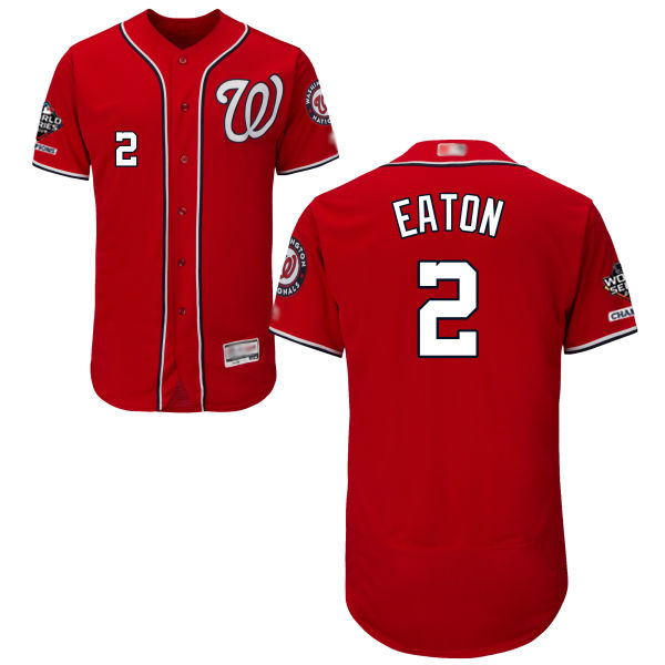 Nationals #2 Adam Eaton Red Flexbase Authentic Collection 2019 World Series Champions Stitched MLB Jersey Nationals #2 Adam Eaton Red Flexbase Authentic Collection 2019 World Series Champions Stitched MLB Jersey