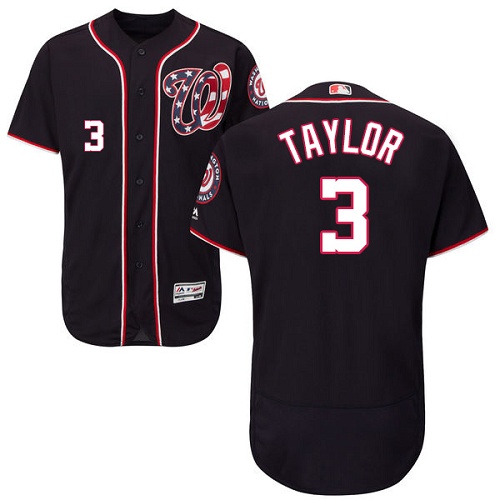 Nationals #3 Michael Taylor Navy Blue Flexbase Authentic Collection Stitched MLB Jersey Nationals #3 Michael Taylor Navy Blue Flexbase Authentic Collection Stitched MLB Jersey