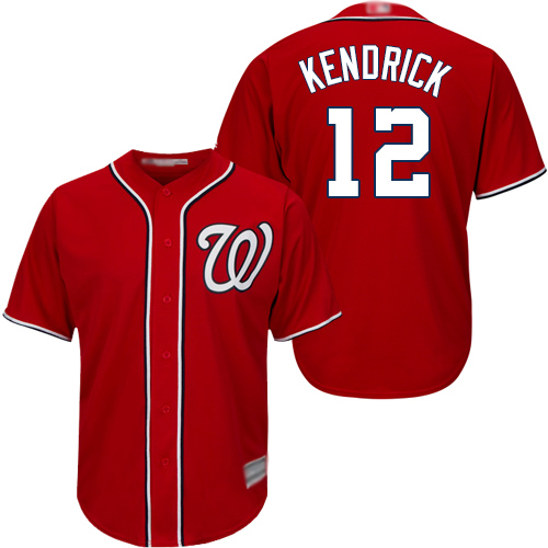 Nationals #12 Howie Kendrick Red Cool Base Stitched MLB Jersey Nationals #12 Howie Kendrick Red Cool Base Stitched MLB Jersey