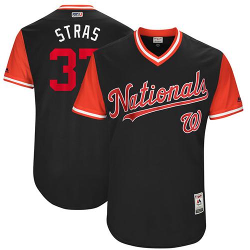 Nationals #37 Stephen Strasburg Navy "Stras" Players Weekend Authentic Stitched MLB Jersey Nationals #37 Stephen Strasburg Navy "Stras" Players Weekend Authentic Stitched MLB Jersey