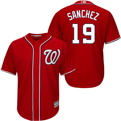Nationals #19 Anibal Sanchez Red New Cool Base Stitched MLB Jersey Nationals #19 Anibal Sanchez Red New Cool Base Stitched MLB Jersey