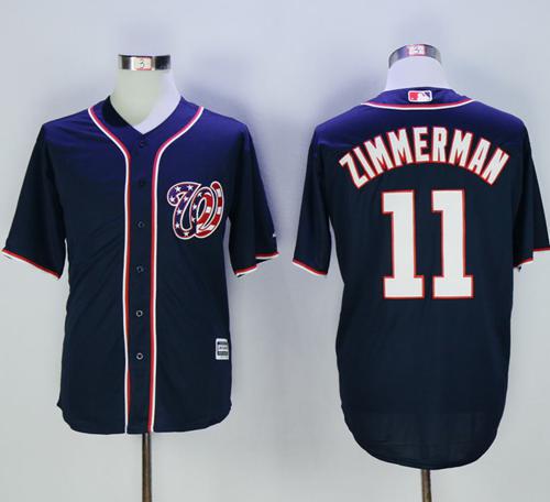 Nationals #11 Ryan Zimmerman Navy Blue New Cool Base Stitched MLB Jersey Nationals #11 Ryan Zimmerman Navy Blue New Cool Base Stitched MLB Jersey