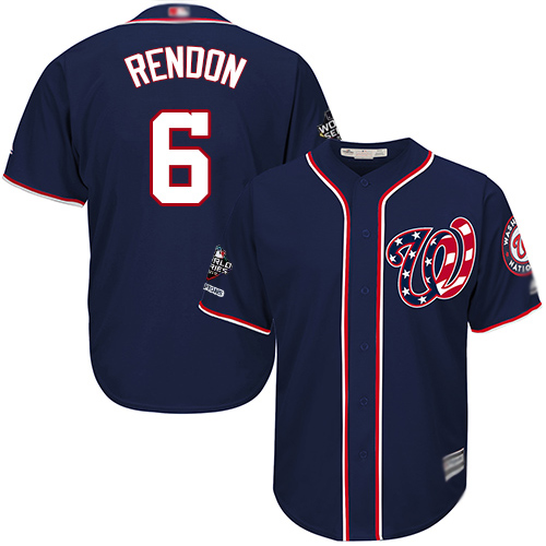 Nationals #6 Anthony Rendon Navy Blue New Cool Base 2019 World Series Champions Stitched MLB Jersey Nationals #6 Anthony Rendon Navy Blue New Cool Base 2019 World Series Champions Stitched MLB Jersey