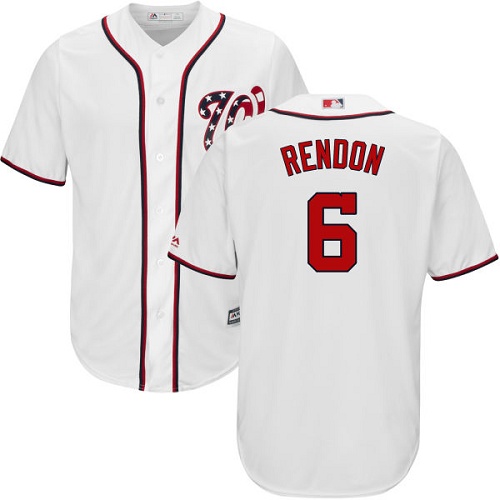 Nationals #6 Anthony Rendon White New Cool Base Stitched MLB Jersey Nationals #6 Anthony Rendon White New Cool Base Stitched MLB Jersey