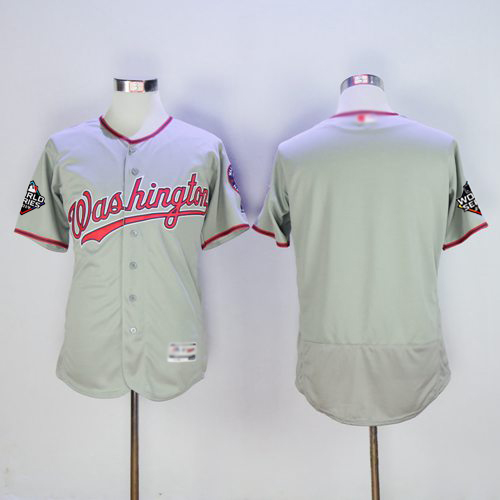 Nationals Blank Grey Flexbase Authentic Collection 2019 World Series Champions Stitched MLB Jersey Nationals Blank Grey Flexbase Authentic Collection 2019 World Series Champions Stitched MLB Jersey