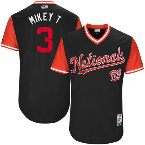Nationals #3 Michael Taylor Navy 