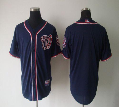 Nationals Blank Navy Blue Cool Base Stitched MLB Jersey Nationals Blank Navy Blue Cool Base Stitched MLB Jersey