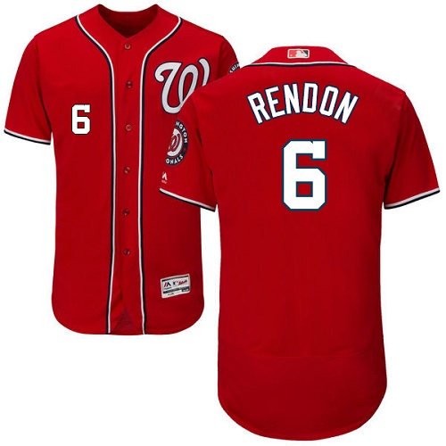 Nationals #6 Anthony Rendon Red Flexbase Authentic Collection Stitched MLB Jersey Nationals #6 Anthony Rendon Red Flexbase Authentic Collection Stitched MLB Jersey