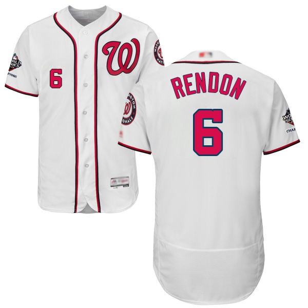 Nationals #6 Anthony Rendon White Flexbase Authentic Collection 2019 World Series Champions Stitched MLB Jersey Nationals #6 Anthony Rendon White Flexbase Authentic Collection 2019 World Series Champions Stitched MLB Jersey