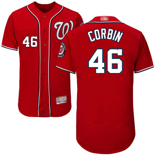 Nationals #46 Patrick Corbin Red Flexbase Authentic Collection Stitched MLB Jersey Nationals #46 Patrick Corbin Red Flexbase Authentic Collection Stitched MLB Jersey